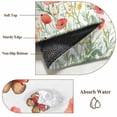 thumbnail image 6 of Round Rugs 7Ft, Red Spring Floral Round Area Rug Washable Indoor Throw Carpet, Summer Butterfly Botanical Large Non Slip Circle Rug for Dining Room Playroom Home Decor Aesthetic, 6 of 8