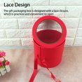 thumbnail image 4 of VONKY Double Layer Rotating Gift Box Flower Packing Boxes Transparent Window Christmas Favors Organizer Jewelry Cardboard Case Red, 4 of 6