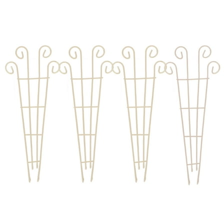 FRCOLOR 4pcs Small Trellis for Potted Climbing Plants Vines Trellis Climbing Plant Rack Iron Art Garden Potted Plant Support Trellis