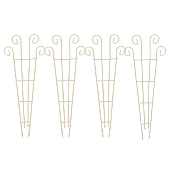 FRCOLOR 4pcs Small Trellis for Potted Climbing Plants Vines Trellis Climbing Plant Rack Iron Art Garden Potted Plant Support Trellis