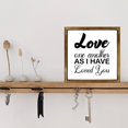 thumbnail image 6 of Eveokoki Love One Another As I Have Loved You Sign 16 Inch, Rustic Farmhouse Decor for the Home Sign, Wall Decorations, Modern Farmhouse Wall Decor, Rustic Wall Hanging Sign with Solid Wood Frame, 6 of 7