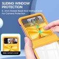 thumbnail image 3 of SOATUTO for Samsung Galaxy Z Fold 4 Case Built in Slide Camera Cover Premium Clear Heavy Duty Shockproof Coverage Protective Case Cover for Samsung Galaxy Z Fold 4 5G 2022 - Yellow+Purple, 3 of 6