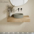 thumbnail image 2 of Lisse 14.5" Concrete Round Vessel Sink in Matte Taupe, 2 of 8