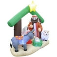 thumbnail image 1 of Jeco Géant Résistant aux Intempéries Polyester Gonflable LED Nativity Scene, 1 of 10
