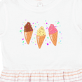 thumbnail image 4 of Inktastic Ice Cream Trio with Sprinkles Girls Toddler Dress, 4 of 5