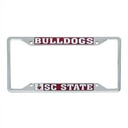 South Carolina State University SCSU Bulldogs NCAA Metal License Plate Frame For Front Back of Car Officially Licensed (Mascot)