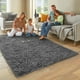 thumbnail image 5 of Area Rug Ophanie de felpa mullida, gris, 5 x 7 pulgadas, para sala de estar, 5 of 7