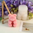 thumbnail image 4 of COFEST Valentine's Day Rose Bear Aromatherapy Candle Mold - Qixi Bear Handmade Soap & Candle Making Mould, Temperature Resistant, Multi-Purpose for Baking & DIY Crafts White, 4 of 8
