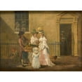thumbnail image 2 of Hendrik Willem Schweickhardt 14x11 Gold Ornate Wood Frame and Double Matted Museum Art Print Titled - Vegetable Seller (1790), 2 of 4