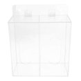 thumbnail image 1 of Mask Dispenser Acrylic Glove Holder Mask Storage Box Wall Mounted Gloves Dispenser Box (2-grid Compartment), 1 of 4