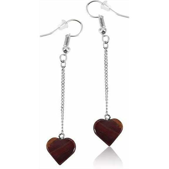 Marble Stories Heart Drop Earrings for Women – Trendy Dangle Earrings, Western Style Hanging Jewelry, Gift for Her, Lightweight & Stylish