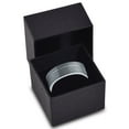 thumbnail image 4 of Charming Jewelers Tungsten Wedding Band Ring 8mm for Men Women Comfort Fit Step Flat Cut Brushed Lifetime Guarantee Size 8, 4 of 5