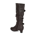 thumbnail image 3 of New Soda Ajax-2S Leatherette Slouchy Kitten Heel Riding Boot (Toddler/ Girl), 3 of 5