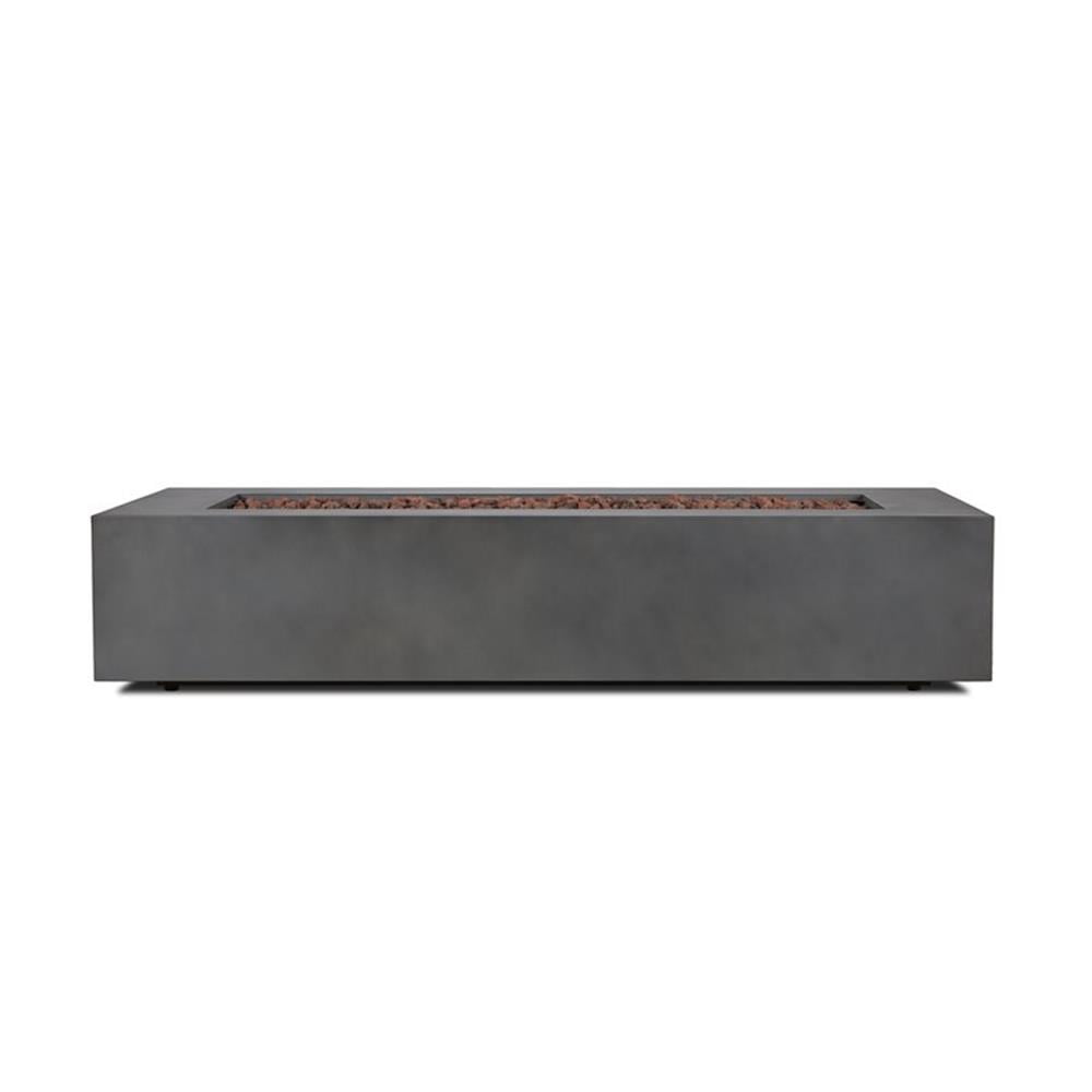 Home Square 2-Piece Set with 70" Rectangle LP Fire Table & Fire Glass