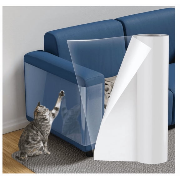 Cat Scratcher for Indoor Cats - 17.7x5.9 Inches, Furniture Protector, Wide Anti-Scratch Deterrent Tape, Pet Scratch Pad for Pretector Couch, Door, Wall, Carpet