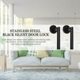 thumbnail image 4 of RUNROTOO Black Stainless Steel Door Lock with Silent Operation 1Set for Interiors, 4 of 8