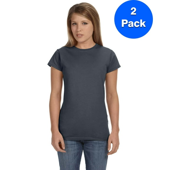 Womens 4.5 oz. SoftStyle Junior Fit T-Shirt 2 Pack