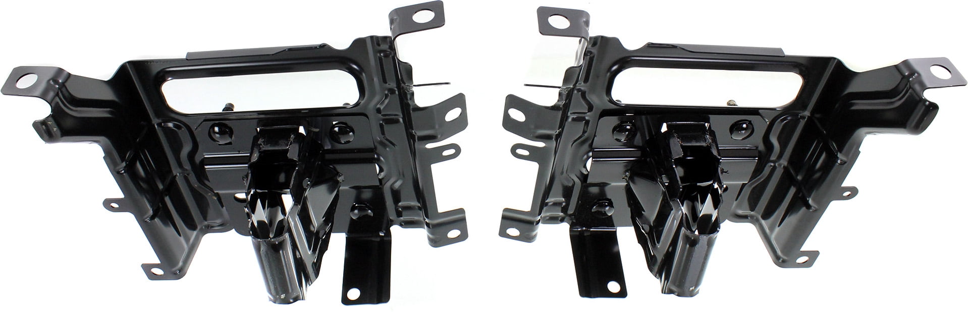 Front Bumper Bracket Compatible with RAM 1500 P/U 2013-2018 Set of 2 Steel 2 Piece Bumper Type All Cab Types