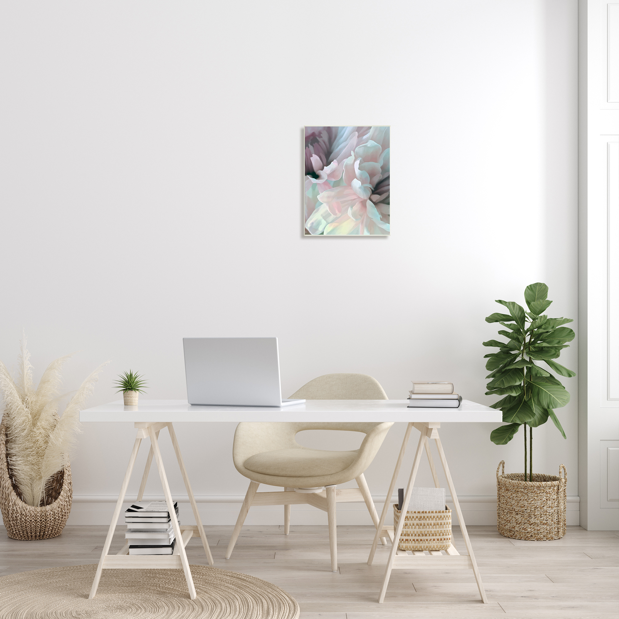 Stupell Industries Blush Flower Petals Meeting Alluring Pink Florals, 13 x 19, Designed by David Pollard