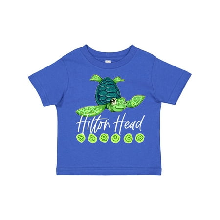 

Inktastic Hilton Head Cute Smiling Sea Turtle Gift Toddler Boy or Toddler Girl T-Shirt