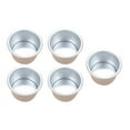 thumbnail image 2 of 5Pcs 2.5 inch  Mini Cake Pan Removable Bottom Pudding Mold DIY Baking Tools, 2 of 7
