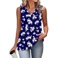 thumbnail image 6 of Tank Top for Women V Neck Sleeveless Casual Boho Loose Fit Floral Print Soft Comfortable Summer Sleeveless Shirt, 6 of 6