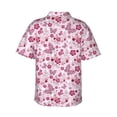 thumbnail image 4 of Xecao Flower Butterfly print Hawaiian shirt - a stylish short-sleeve button-down for men, perfect for casual beach and tropical outings., 4 of 9