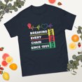 thumbnail image 2 of Breaking Every Chain Juneteenth Black History Month Pride Graphic classic tee (Navy, XL), 2 of 4