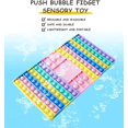 thumbnail image 4 of Juguete Fidget de juego pop de gran tamaño, tablero de ajedrez de arcoíris con burbujas de silicona, juguetes sensoriales con sonido de empuje y estallido para padres e hijos, estr, 4 of 5