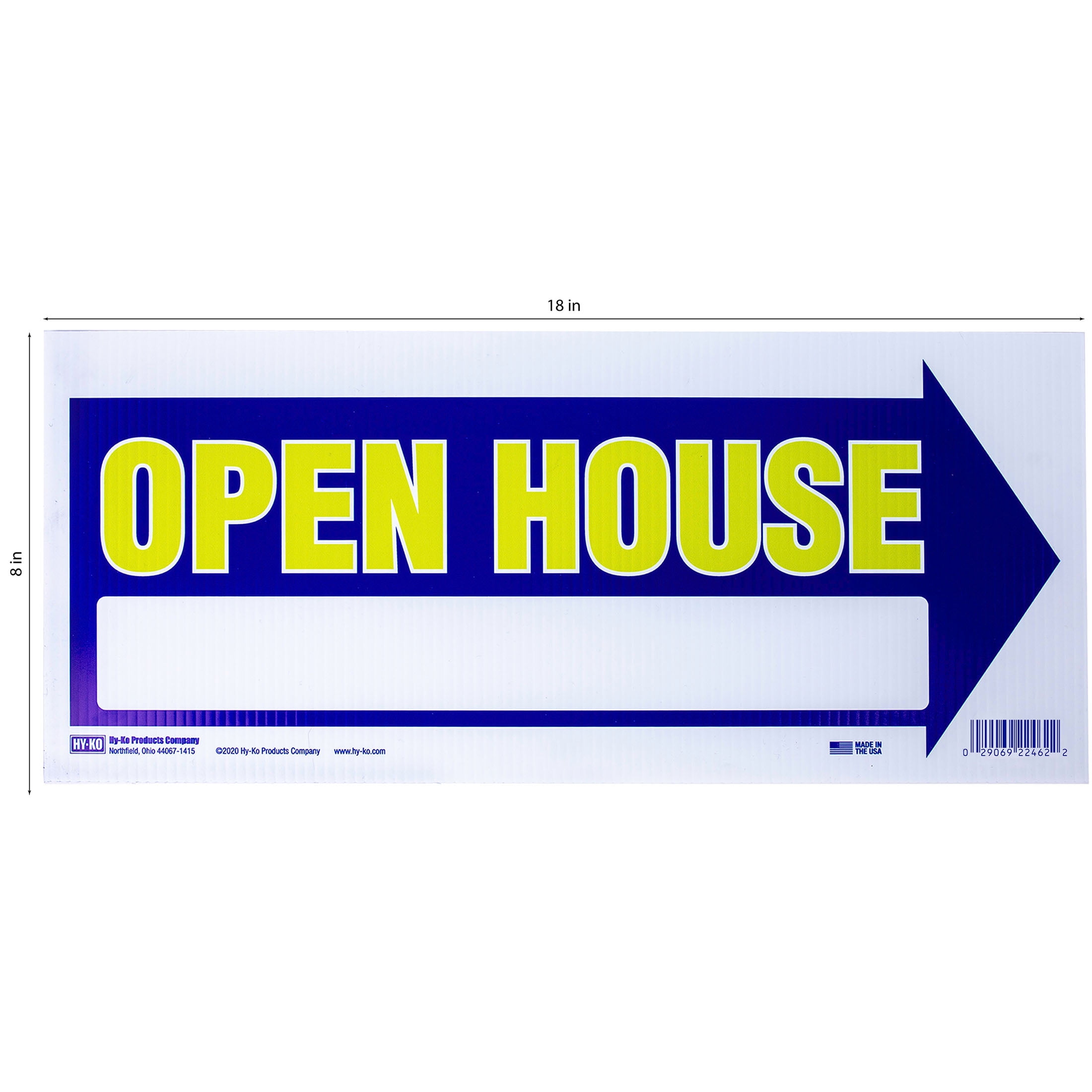 (2 pack) HY-KO Plastic Open House Arrow