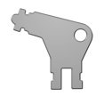 thumbnail image 2 of Llave de waffle universal para dispensador de toallas de papel e inodoro, compatible con Georgia Pacific 50504, paquete múltiple de 5 con 2 llaveros, 2 of 4