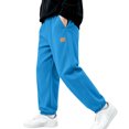 thumbnail image 2 of Bovxnpu Boys Sweatpants School Sports Pants Kids Comfortable Cargo Sweatpants Elastic Waist Trousers, 2 of 9