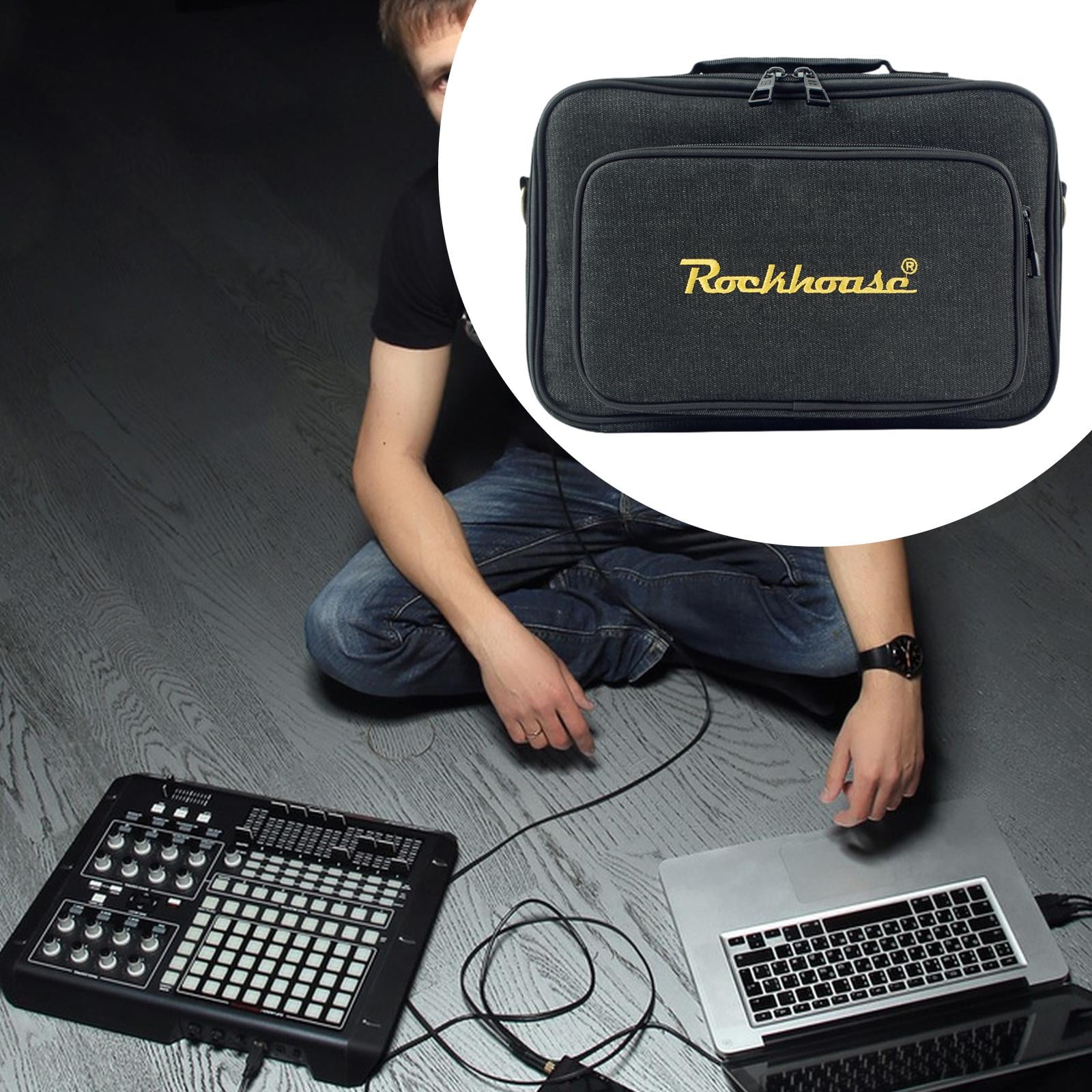 LeeQinersw Guitar Effects Pedal Board Bag Multieffects Carrier for Daily Transport Show S Black S