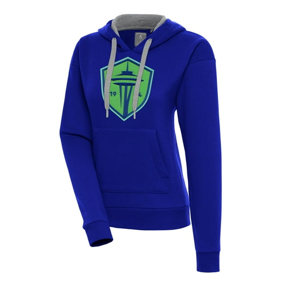 Women's Antigua Royal Seattle Sounders FC Victory Pullover Hoodie
