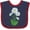 Navy and Red, variant on Inktastic Daisy Flower Boys or Girls Baby Bib