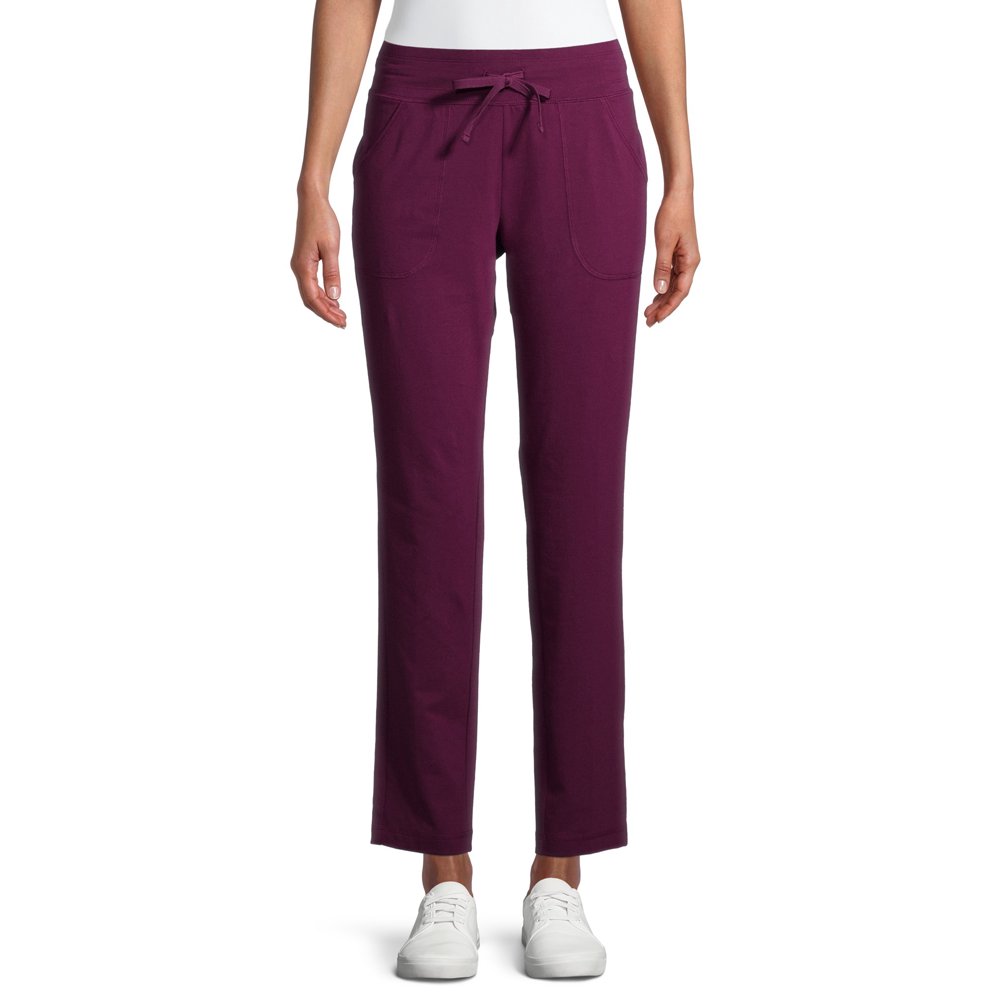 athletic works women's knit lounge pant with pockets