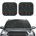 thumbnail image 2 of Easygdp Papillons Multicolores pour 2 Pcs Pare-Soleil Pliable pour Pare-Brise avant de Voiture, SUV, Camion-Moyen, 2 of 6