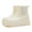 White, variant on Women's Short Rain Boots Fashion Waterproof Chelsea Boots Ankle Garden Shoes for Ladies Non Slip Outdoor Work Booties