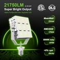 thumbnail image 2 of 480V LED Shoebox Retrofit Kit 150W 21750LM E39 Mogul Base ETL DLC Listed 5000K LED Retrofit Light for Parking Lot Lights Tennis Court AC200-480V, 2 of 7