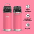 thumbnail image 2 of Botella de agua THERMOS ICON SERIES de acero inoxidable de 500 ml, color rosa intenso, 2 of 6