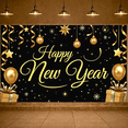 thumbnail image 2 of Decorative Design New Year Banner Festive Theme Celebration Banner for Holiday Event Indoor Decoration Party Backdrop, 2 of 5