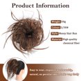 thumbnail image 2 of MORICA Tousled Updo Messy Bun Hair Piece Extension with Elastic Rubber Band Synthetic Scrunchies Ponytail for Women, 2 of 5