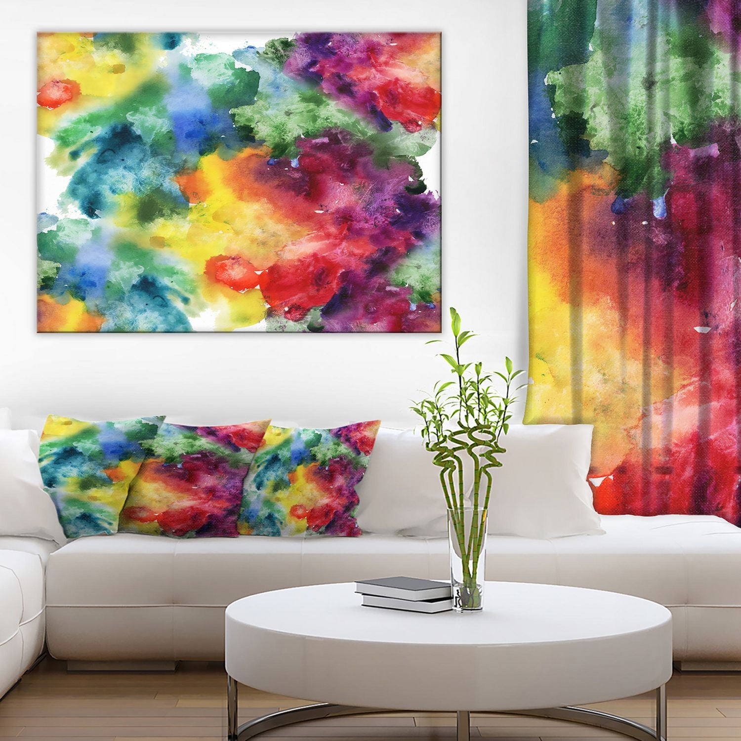 Crayola Design Art Abstract Watercolor Texture Canvas Print