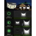 thumbnail image 5 of Luces solares para exteriores, 310 luces solares LED para exteriores IP65 a prueba de agua, gran angular de 270 grados, 3 modos, luz solar LED de seguridad opcional para garaje y patio trasero Rojo Verde, 5 of 5