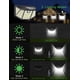 thumbnail image 5 of Luces solares para exteriores, 310 luces solares LED para exteriores IP65 a prueba de agua, gran angular de 270 grados, 3 modos, luz solar LED de seguridad opcional para garaje y patio trasero Rojo Verde, 5 of 5