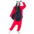 thumbnail image 3 of BiZtdJrK Flash Sales Fleece Pajamas for Unisex Cute Cartoon Animal Hooded Jumpsuits Casual Comfy One Piece Sleepwear Long Sleeve Overalls Red M, 3 of 9