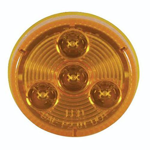 Husky 17464 Amber 2" 4-Diode Round Led Clearance/Mark Light