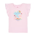 thumbnail image 2 of My Little Pony Rainbow Dash Fluttershy Pinkie Pie Tank Top, Satin Skirt and Bag 3 Piece Outfit Set Toddler to Big Kid, 2 of 5