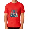 thumbnail image 2 of All-Stars of America Fourth Of July T-Shirt Men's Baseball Inspired Short-Sleeve Novelty Parody Funny Tee, 2 of 5