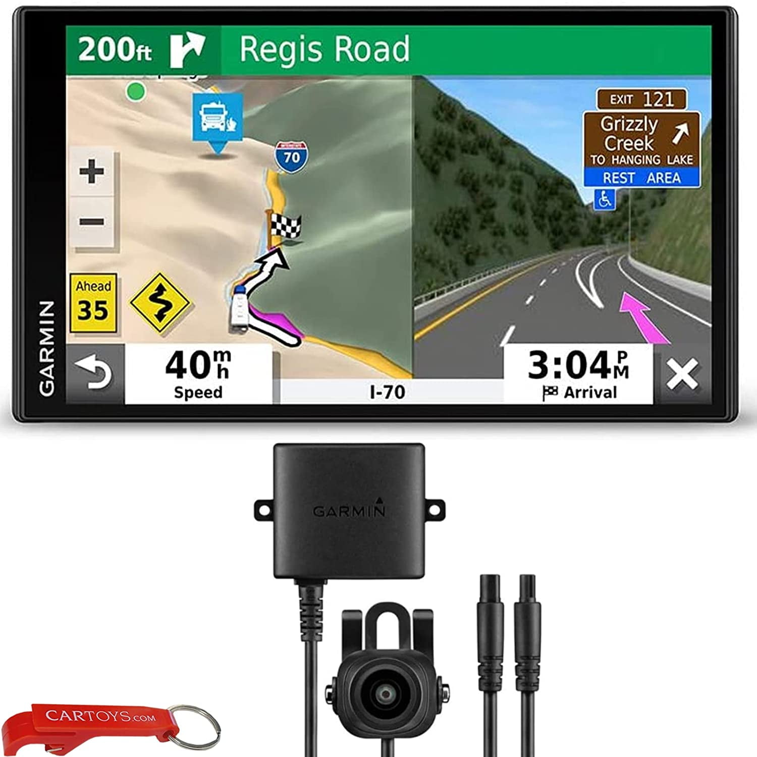 Forbandet Ejendomsret nøgle Garmin RV 780 GPS Navigator Safe Driver's Bundle with BC 30 Wireless Backup  Camera. RV/Camper Navigation Device with 7" Touchscreen Edge-to-Edge  Display, Preloaded Campgrounds, Custom Routing and Mor - Walmart.com